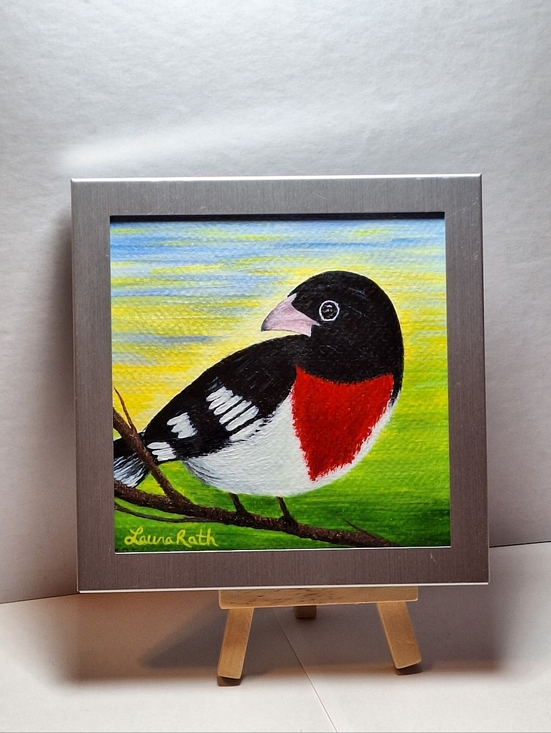 Laura Rath, Artist Other - "Bliss" Hand-painted Acrylic Painting